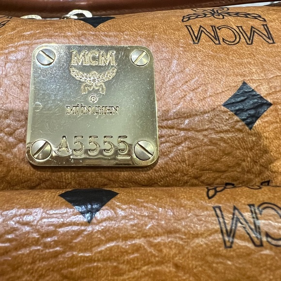 Vintage MCM Cognac Visetos Coated Canvas
Front Pocket Satchel Bag - Picture 11 of 16